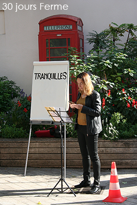 30 Jours Ferme Spectacle - Christelle Pontie Photo de Christelle Pontié - interprète pièce 30 Jours Ferme